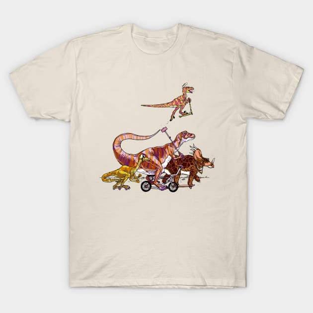 Dino Parade T-Shirt by Mended Arrow